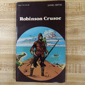 Robinson Crusoe Daniel Defoe 1984 B&W Pocket Classics Comic Paperback Vintage